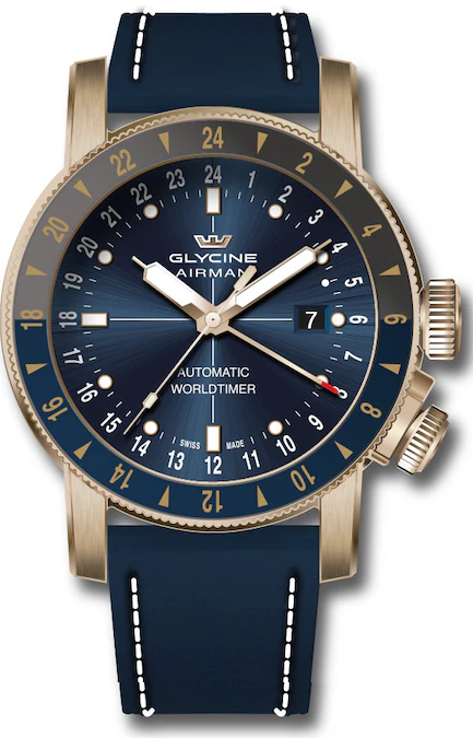 Band For Glycine Airman 44 Bronze GMT Automatic GL0548