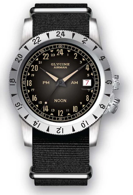 Band For Glycine Airman Vintage NOON 40 Purist Automatic GL0478
