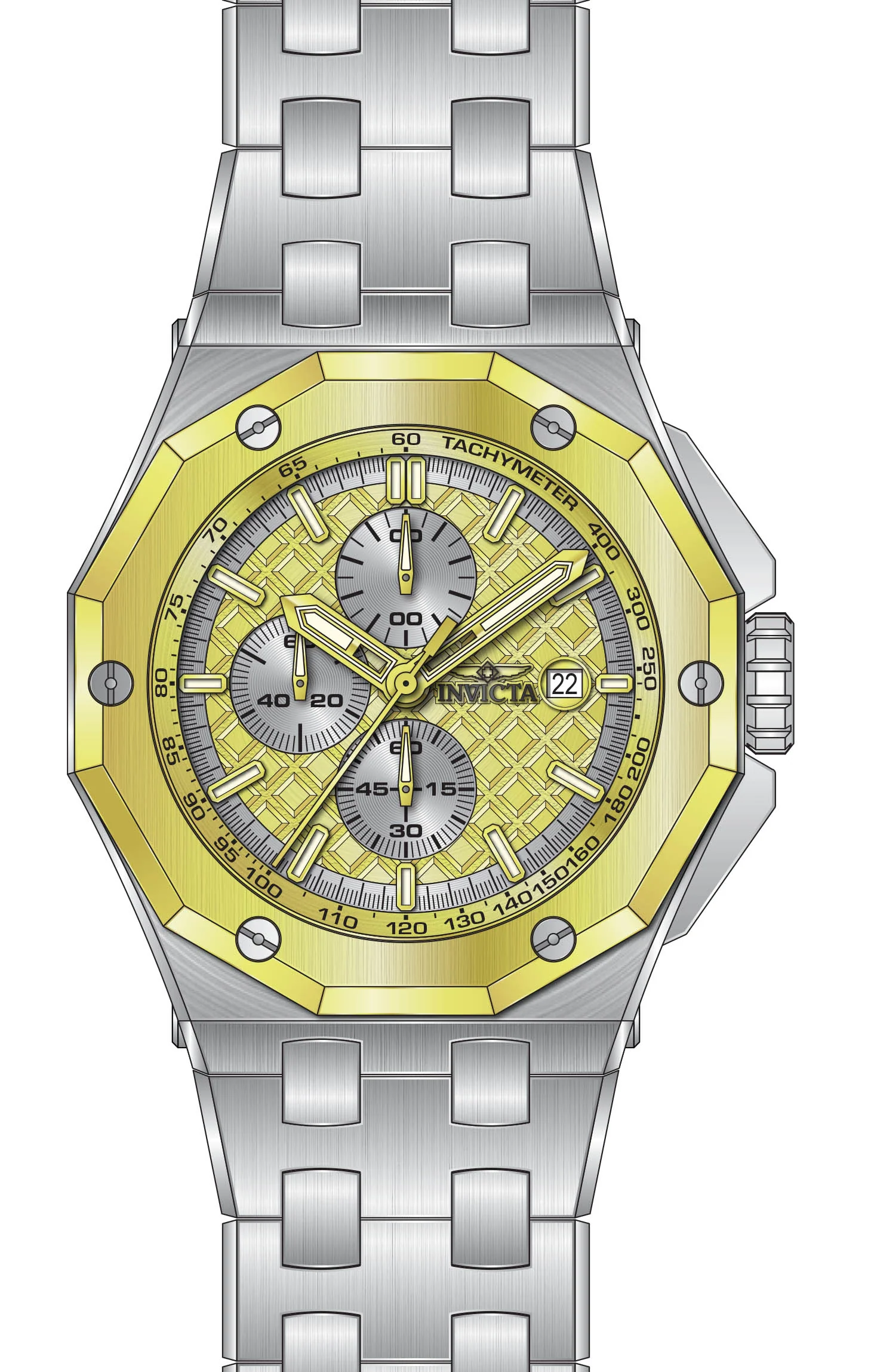 Band For Invicta Akula Men 47393