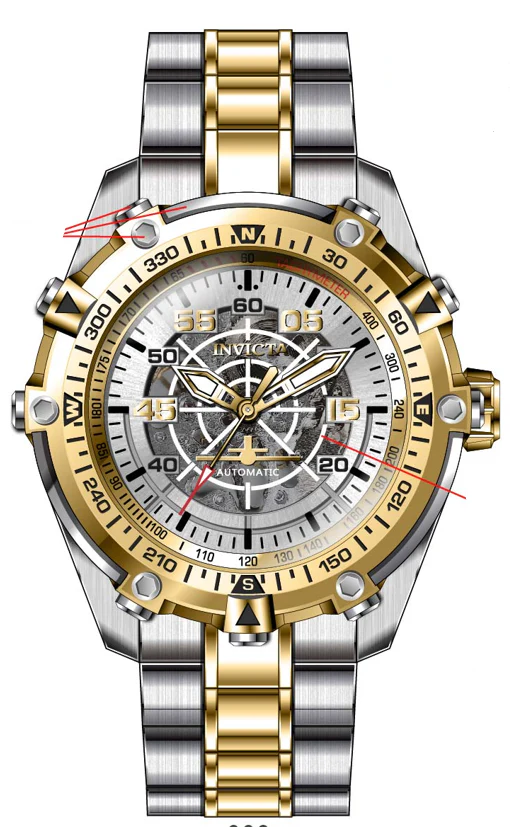 Band For Invicta Aviator Men 44657