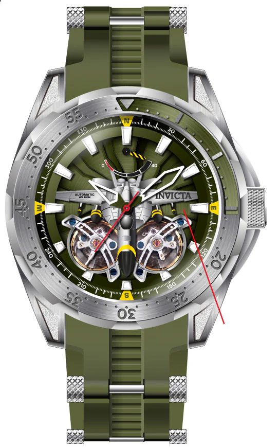 Band For Invicta Aviator  Men 44685