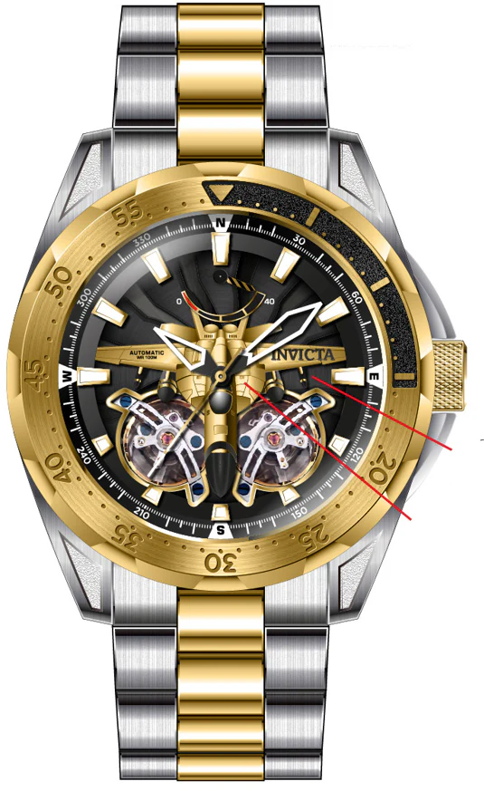 Band For Invicta Aviator  Men 44688