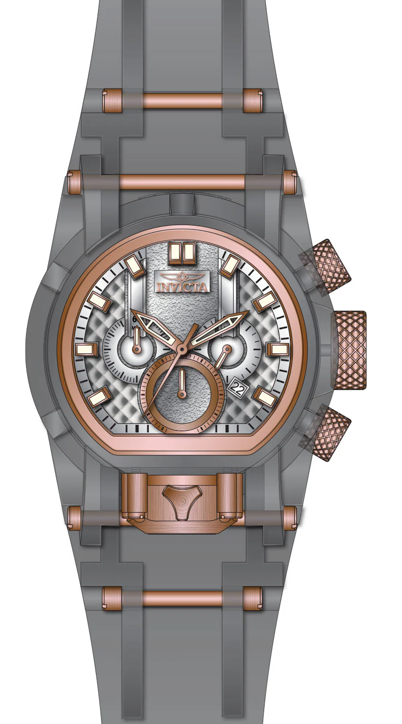 Band For Invicta Bolt Bolt Zeus Magnum Men 46474