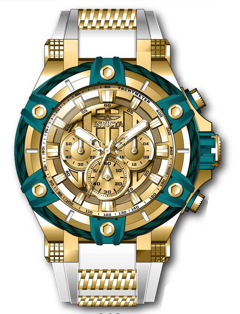 Band For Invicta Bolt  Men 44543