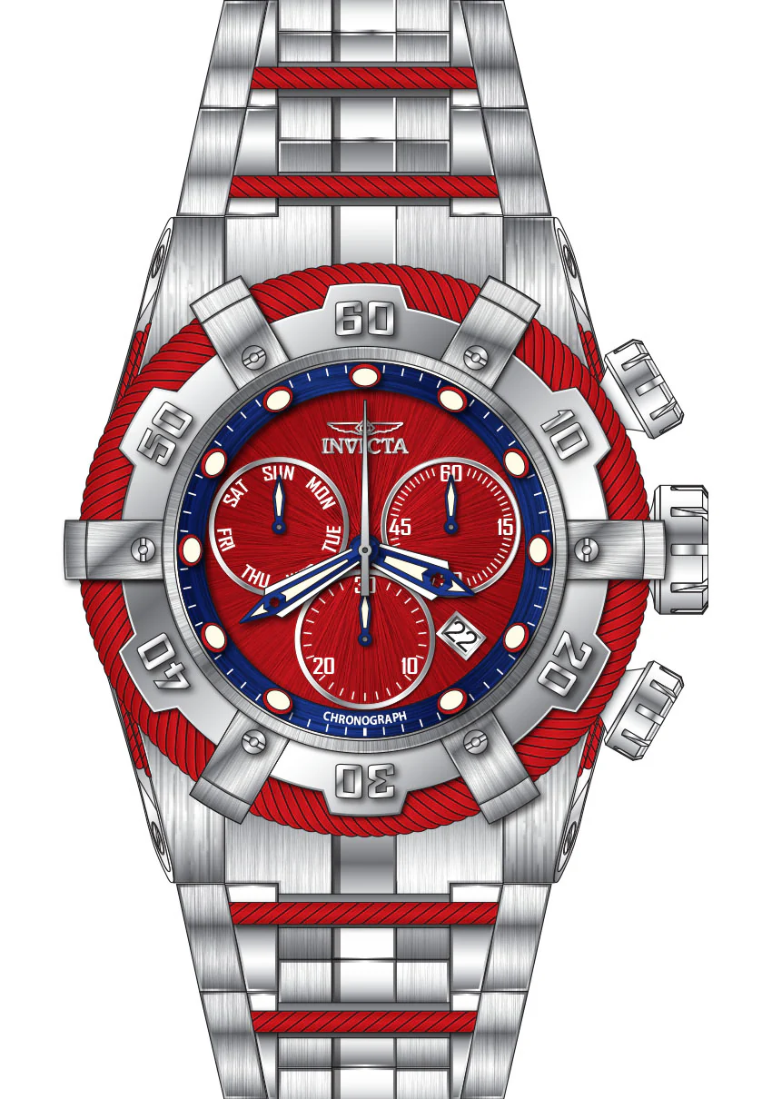 Band For Invicta Bolt  Men 46241