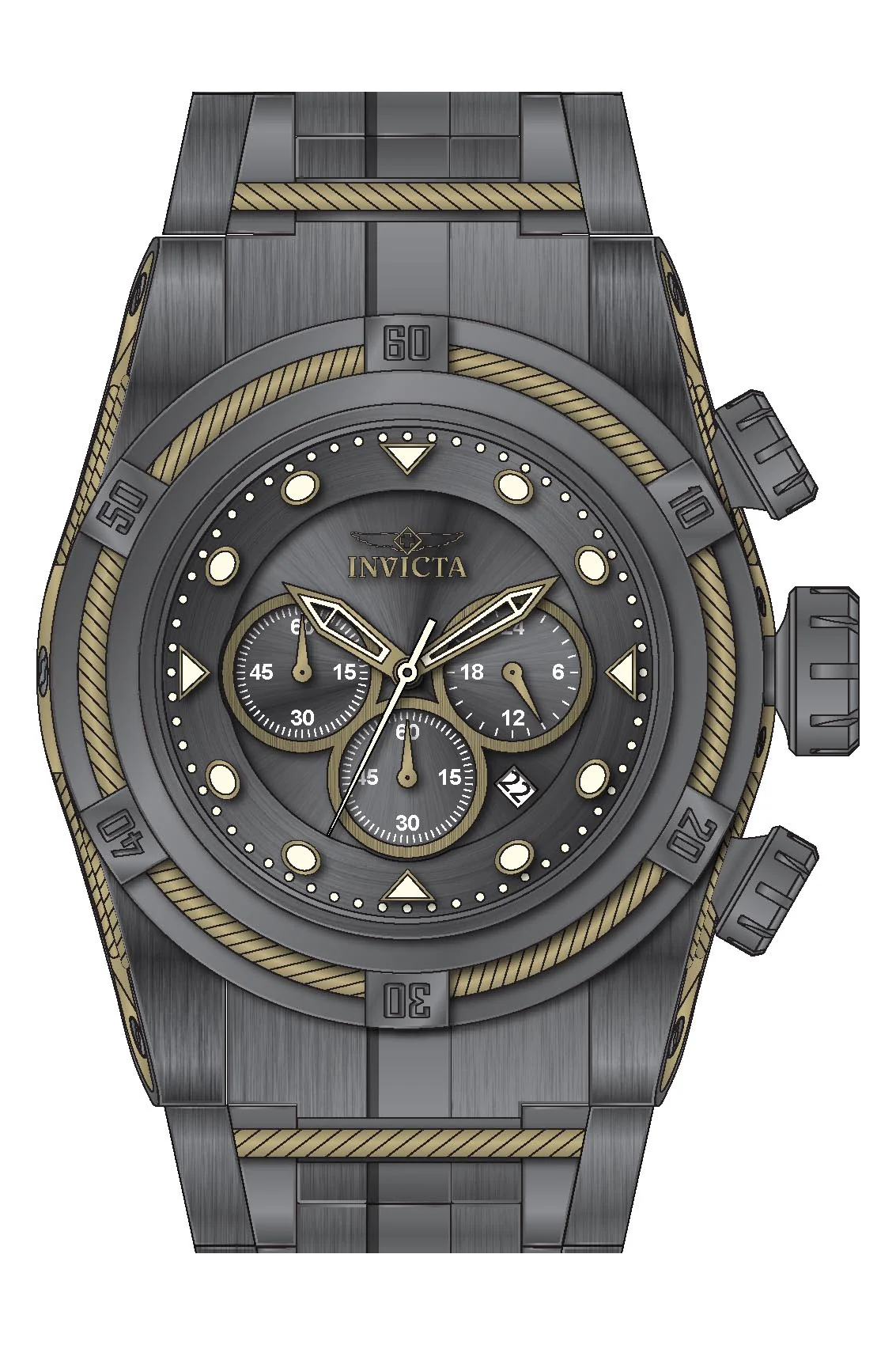 Band for Invicta Bolt Zeus Men 43349 - Image 2