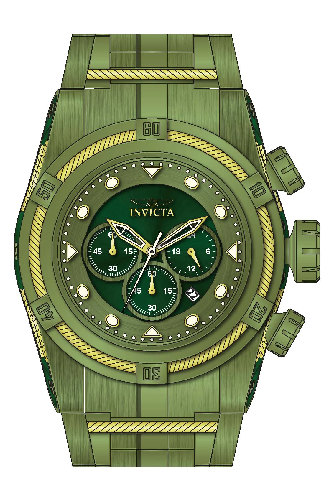 Band for Invicta Bolt Zeus Men 43351 - Image 2