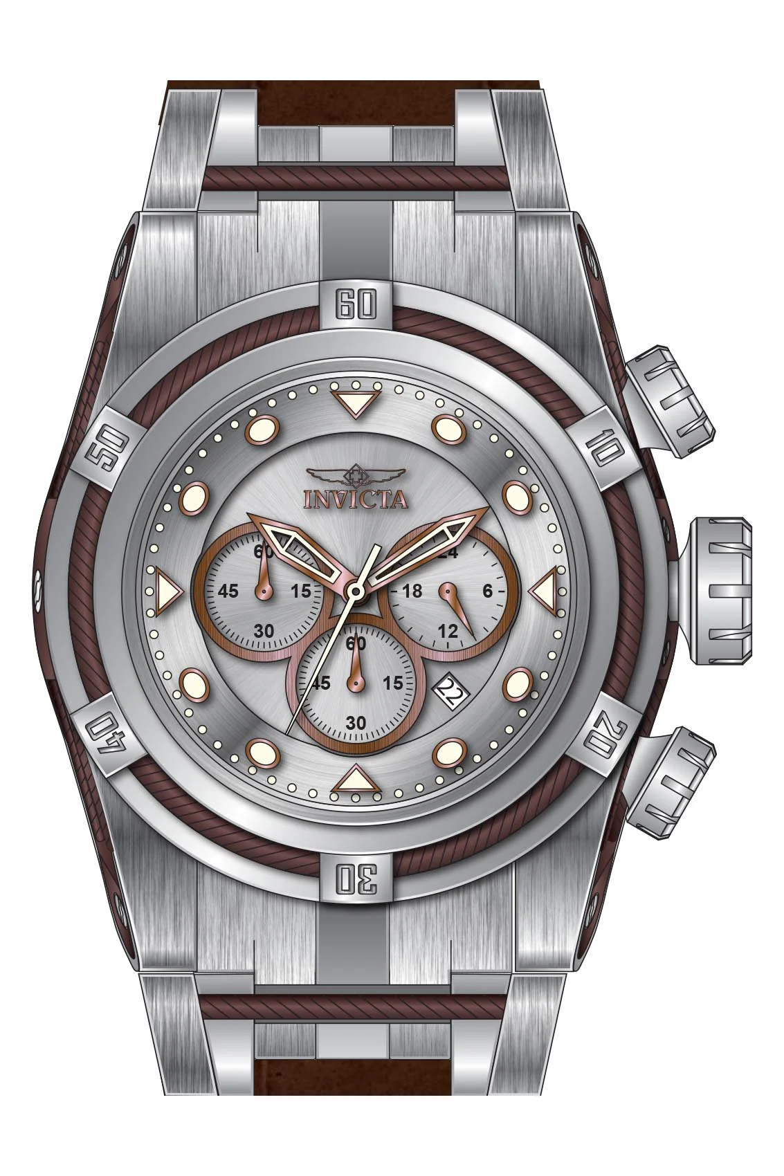 Band for Invicta Bolt Zeus Men 43783 - Image 2
