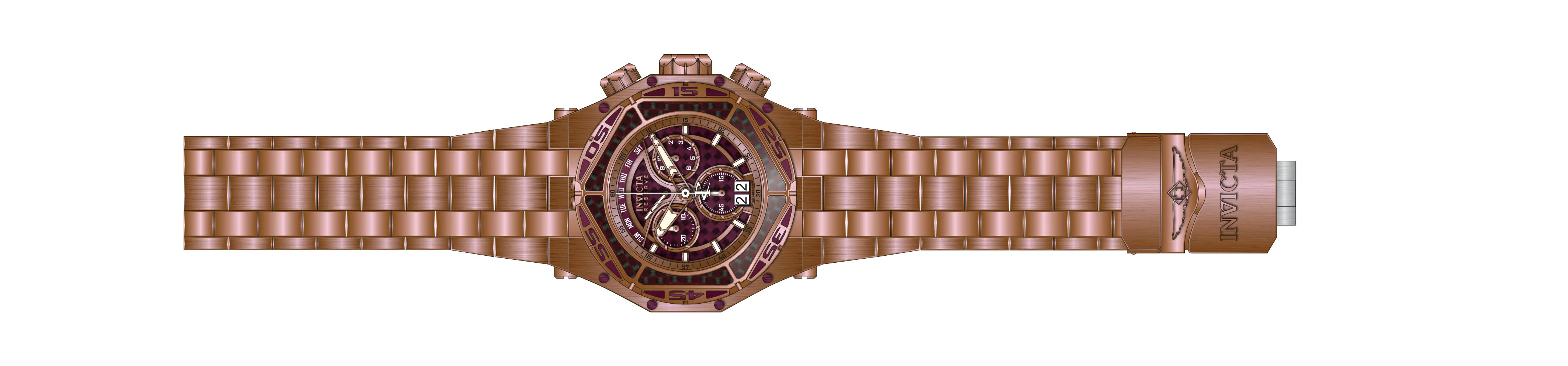 Band For Invicta Carbon Hawk 38928