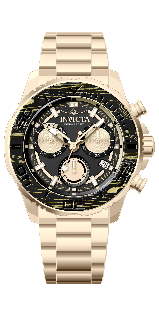Band For Invicta Carbon Hawk Men 51078