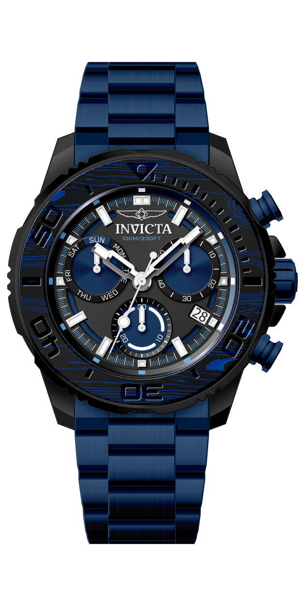 Band For Invicta Carbon Hawk  Men 51079