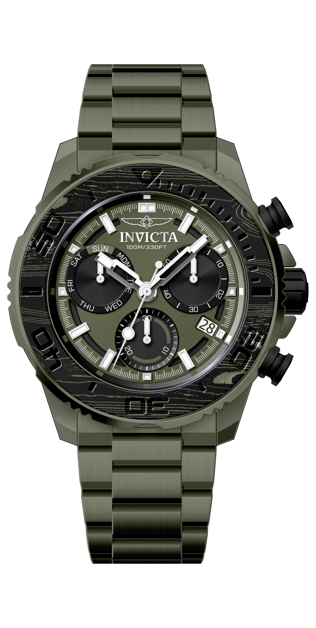 Band For Invicta Carbon Hawk Men 51080