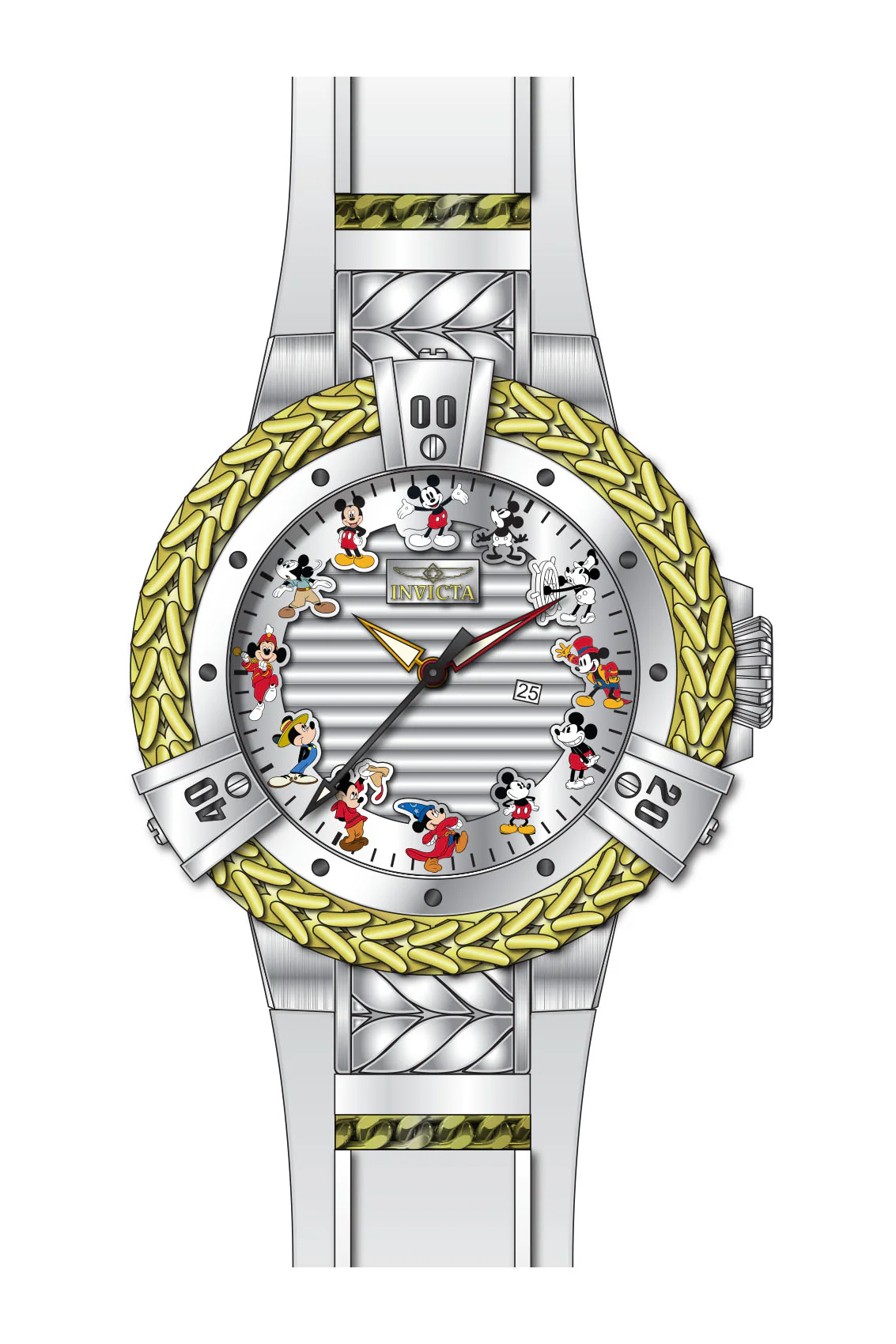 Band for Invicta Disney Limited Edition Mickey Mouse Lady 43655 - Image 2