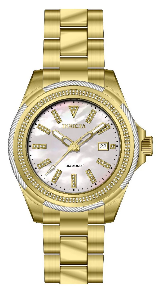 Band For Invicta Elite Diamond Men 48788