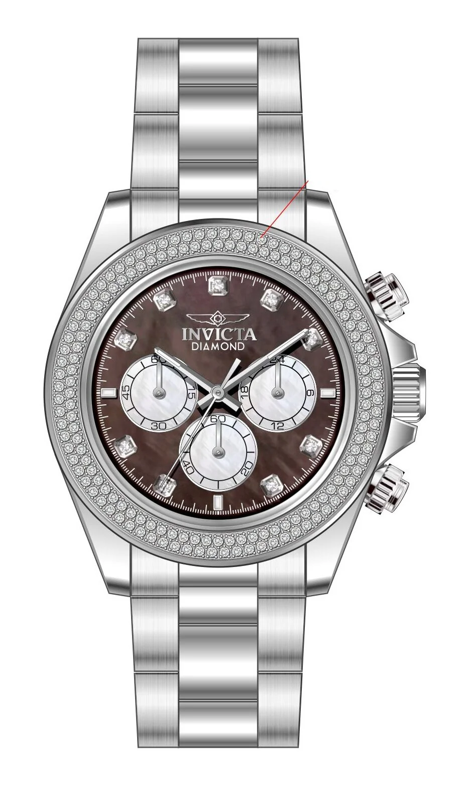 Band For Invicta Elite Diamond  Men 51120