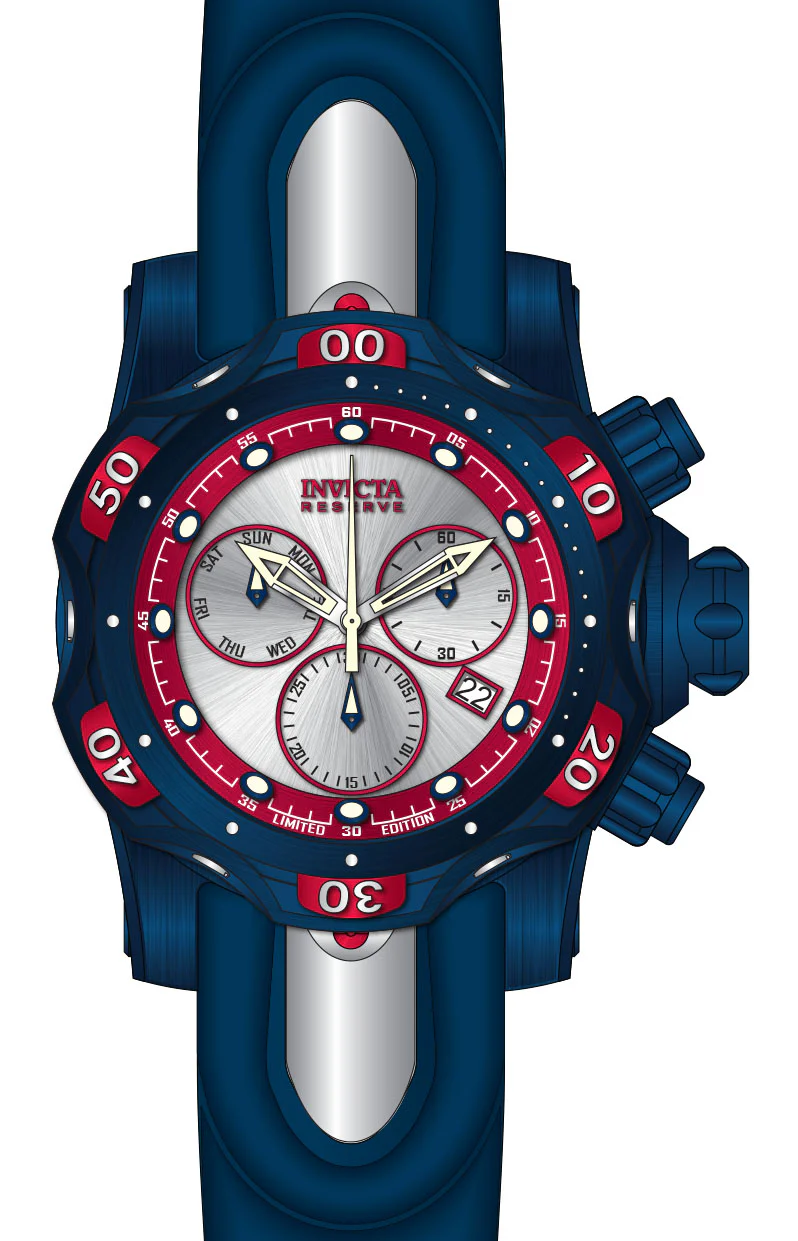 Band For Invicta MLB Atlanta Braves Men 46168