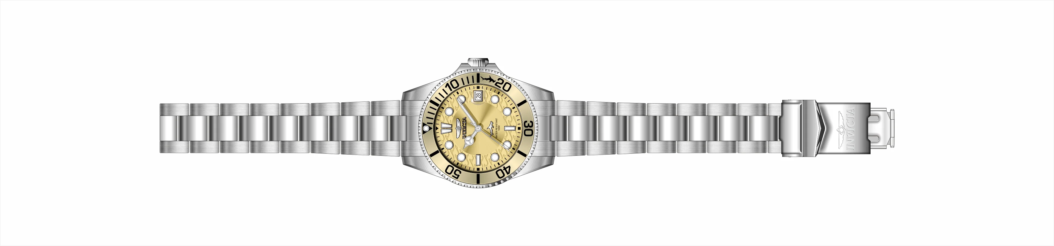 Band For Invicta Pro Diver Lady 50911
