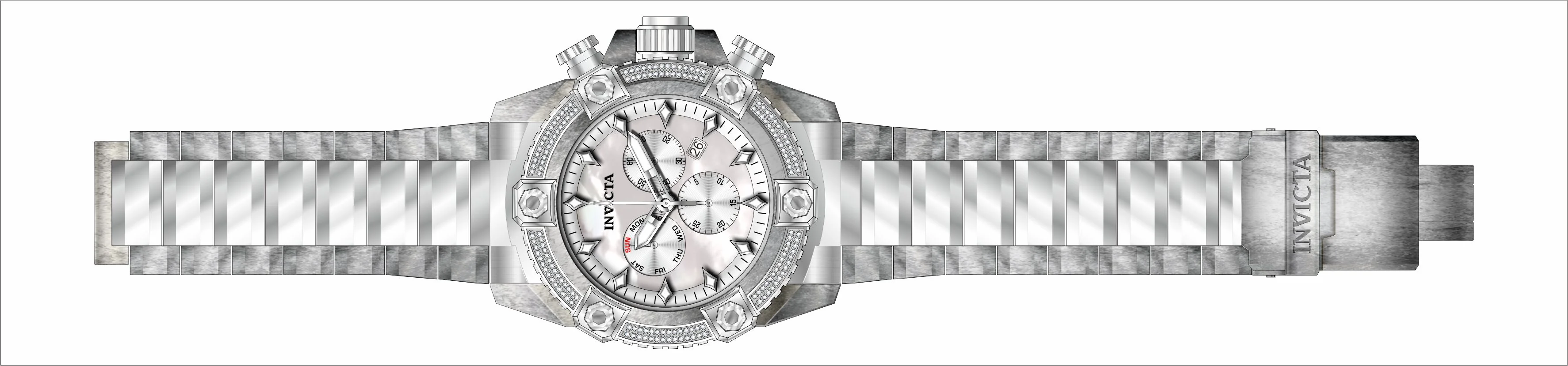 Band For Invicta Pro Diver Men 45764