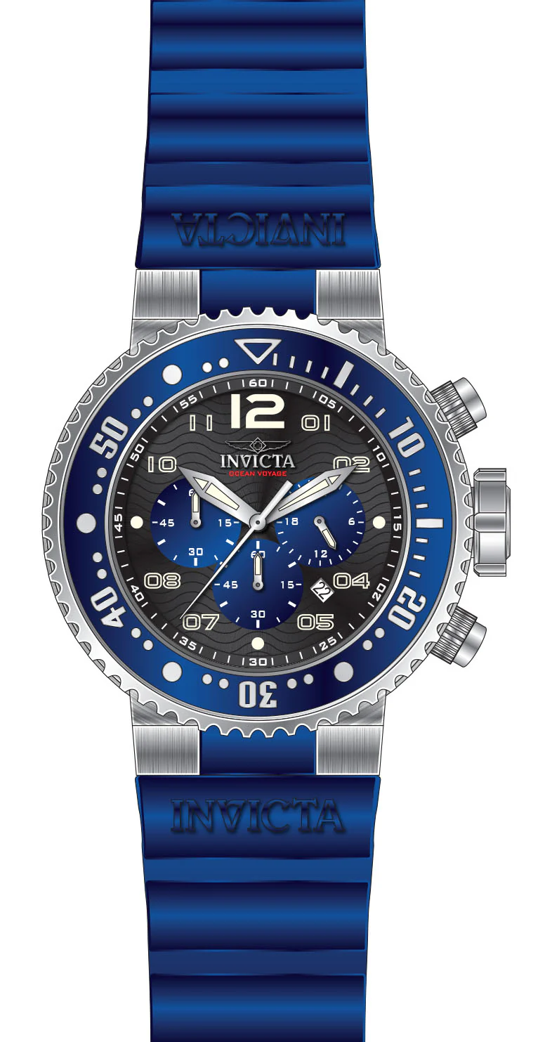 Band For Invicta Pro Diver Ocean Voyage Men 47195