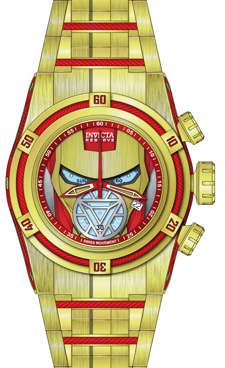 Band For Invicta Reserve Bolt Zeus Men 50737