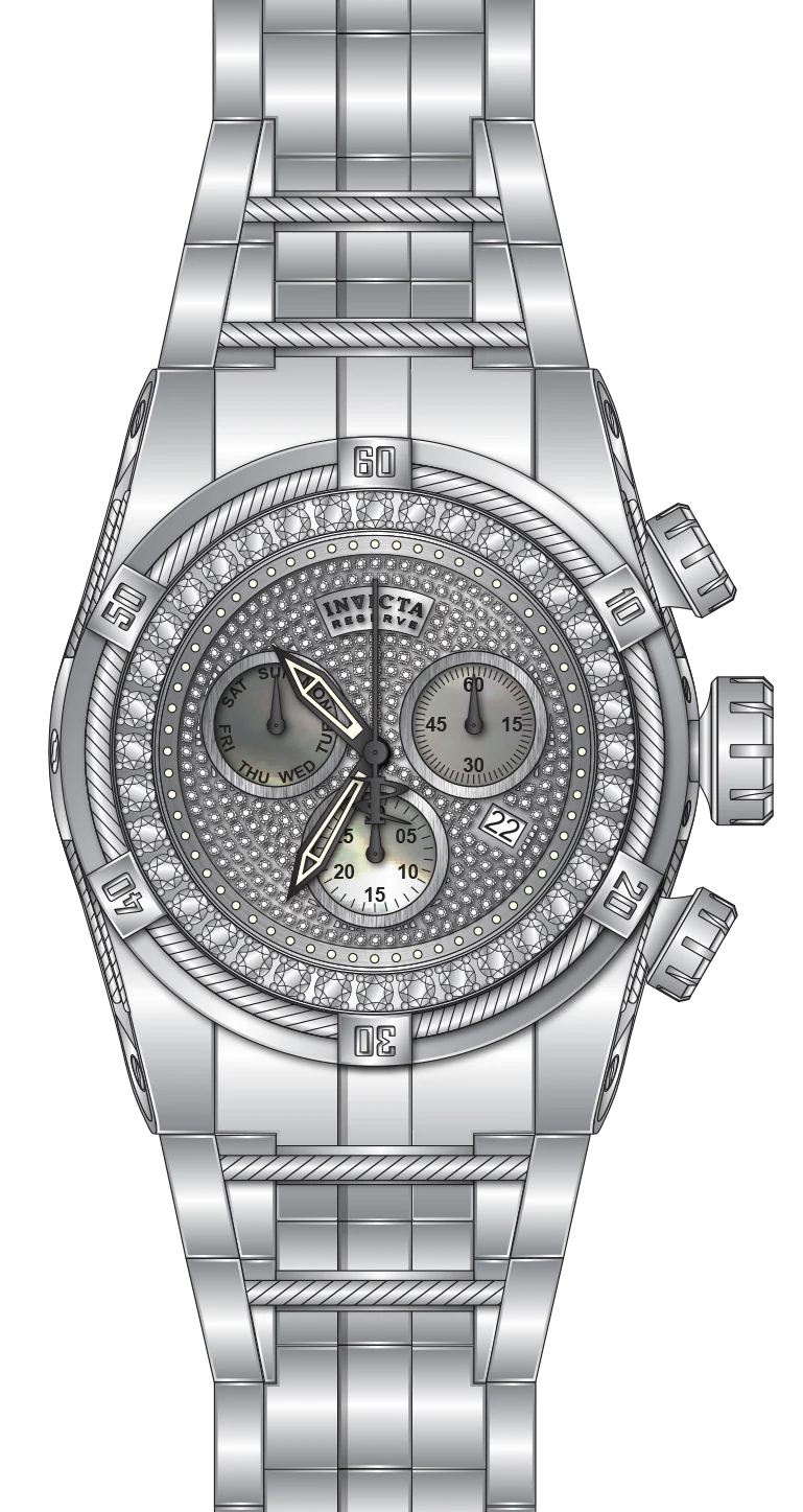 Band For Invicta Reserve Bolt Zeus Men 51693
