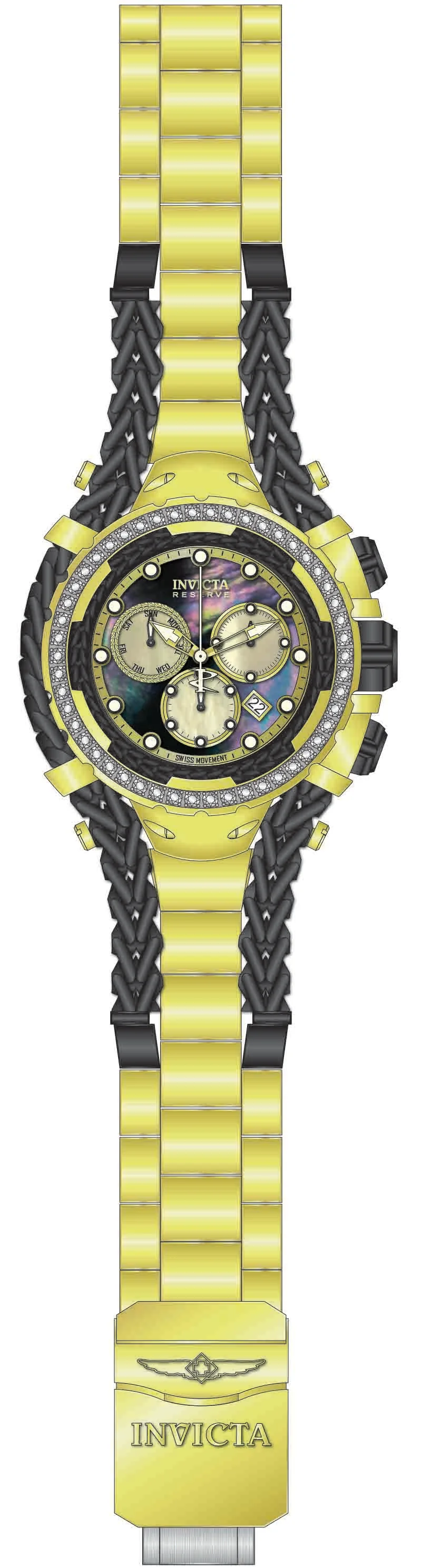 Band For Invicta Reserve Gladiator Men 51467