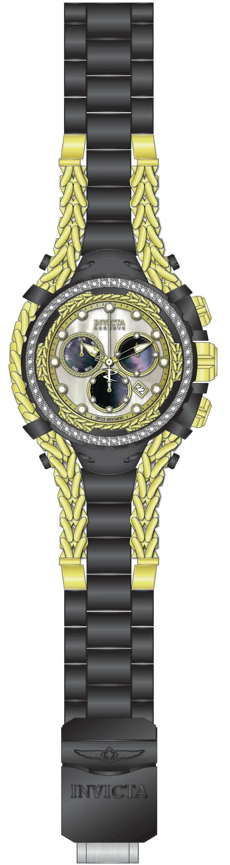 Band For Invicta Reserve Gladiator Men 51470