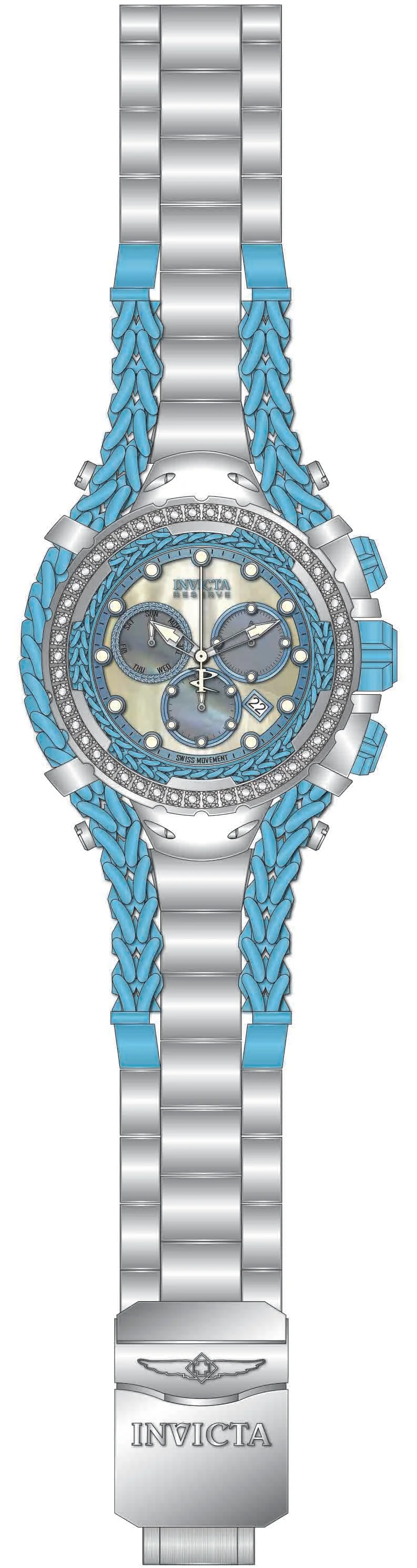 Band For Invicta Reserve Gladiator Men 51481