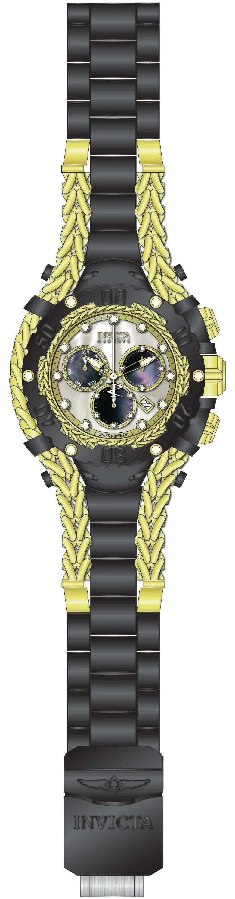Band For Invicta Reserve Gladiator Men 51489