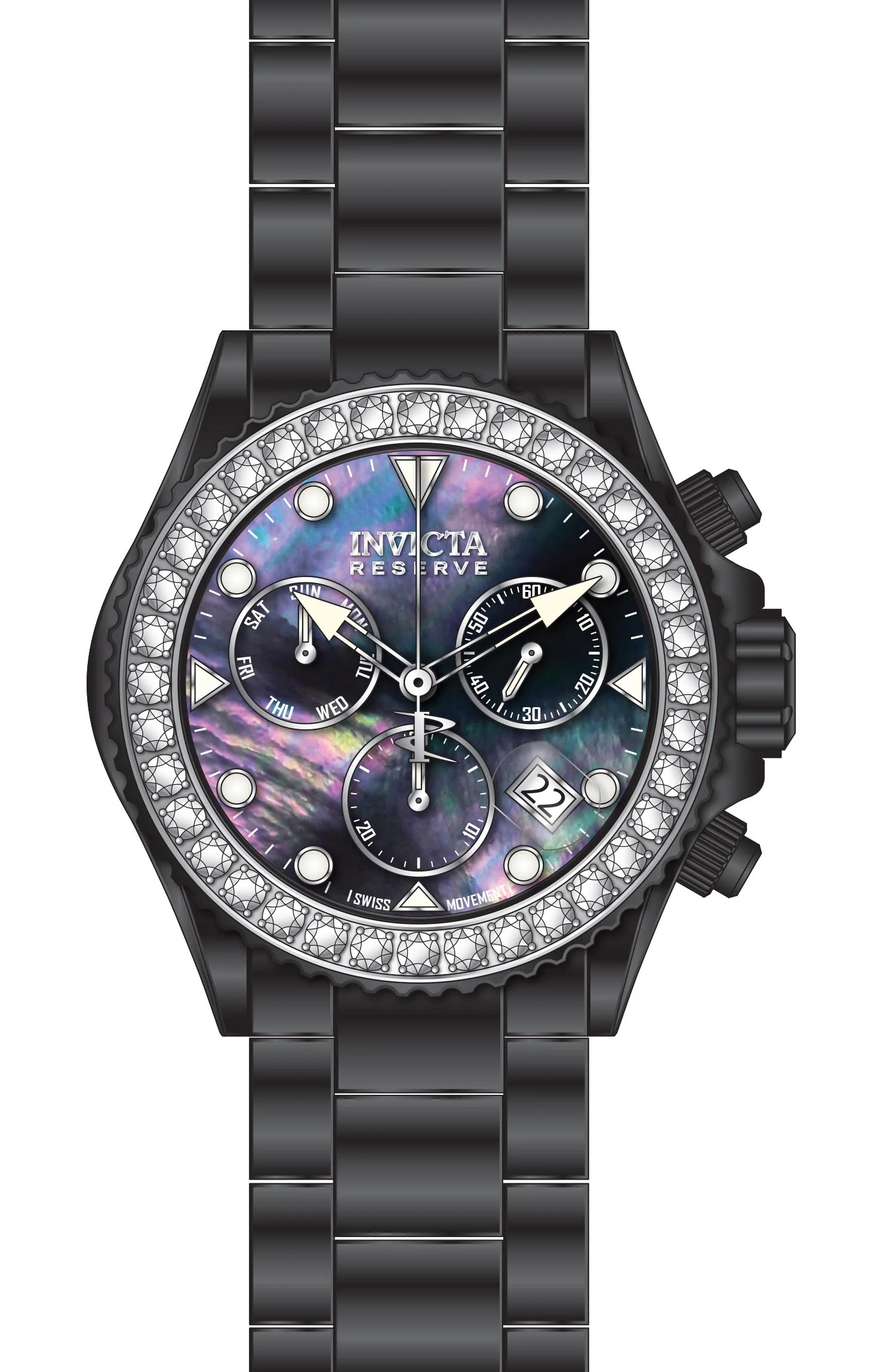 Band For Invicta Reserve Grand Diver Men 51631