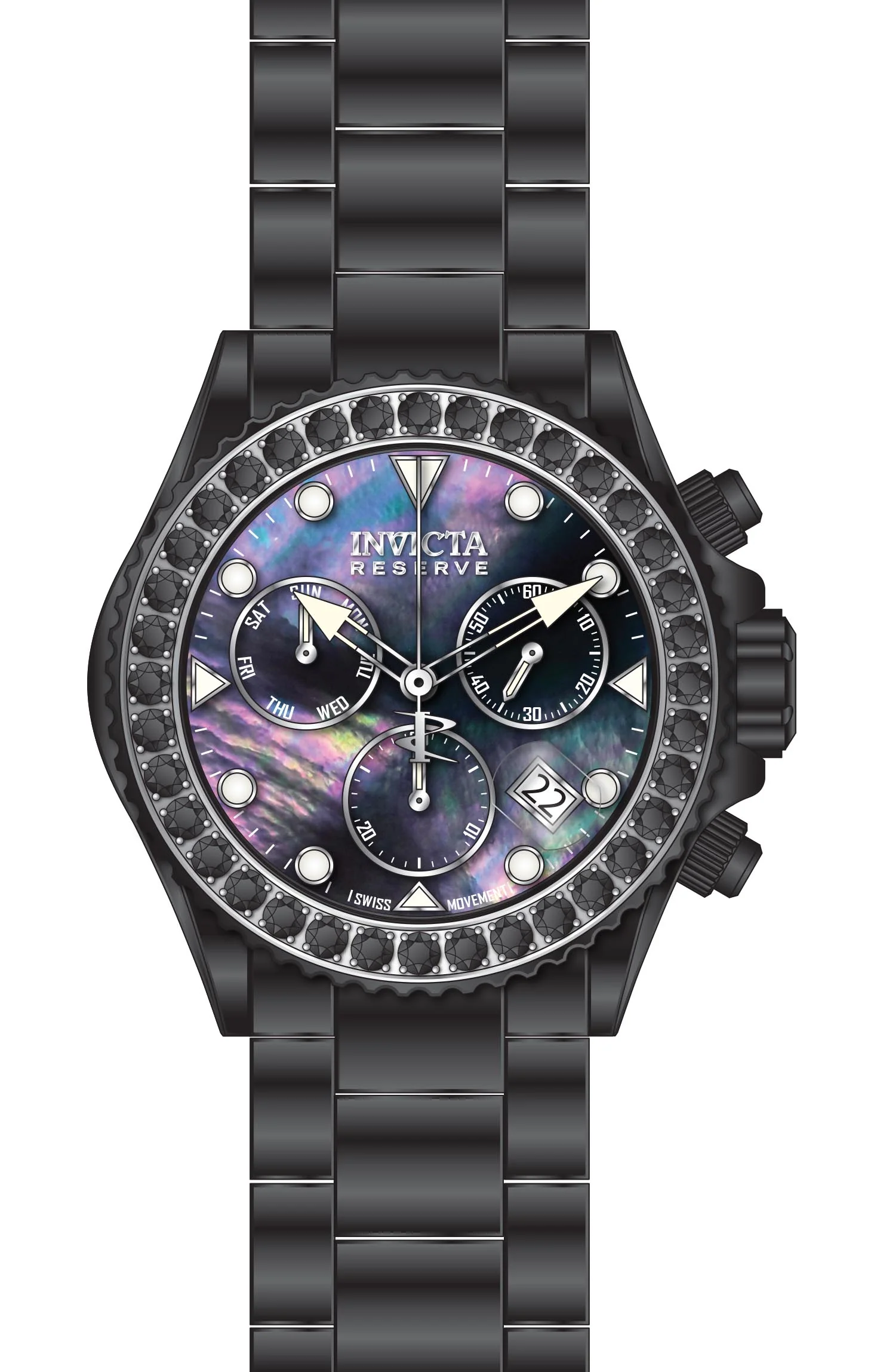 Band For Invicta Reserve Grand Diver Men 51632