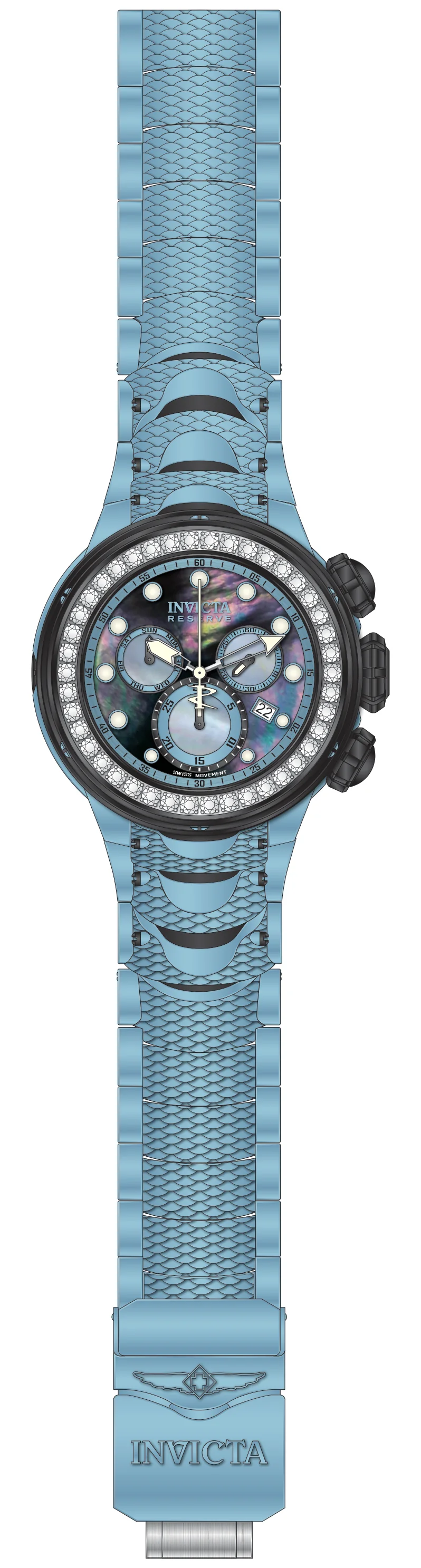 Band For Invicta Reserve Kraken Men 51549