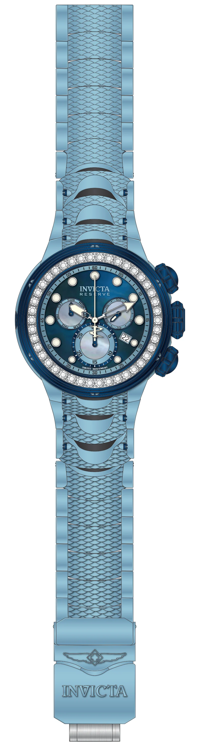 Band For Invicta Reserve Kraken Men 51556