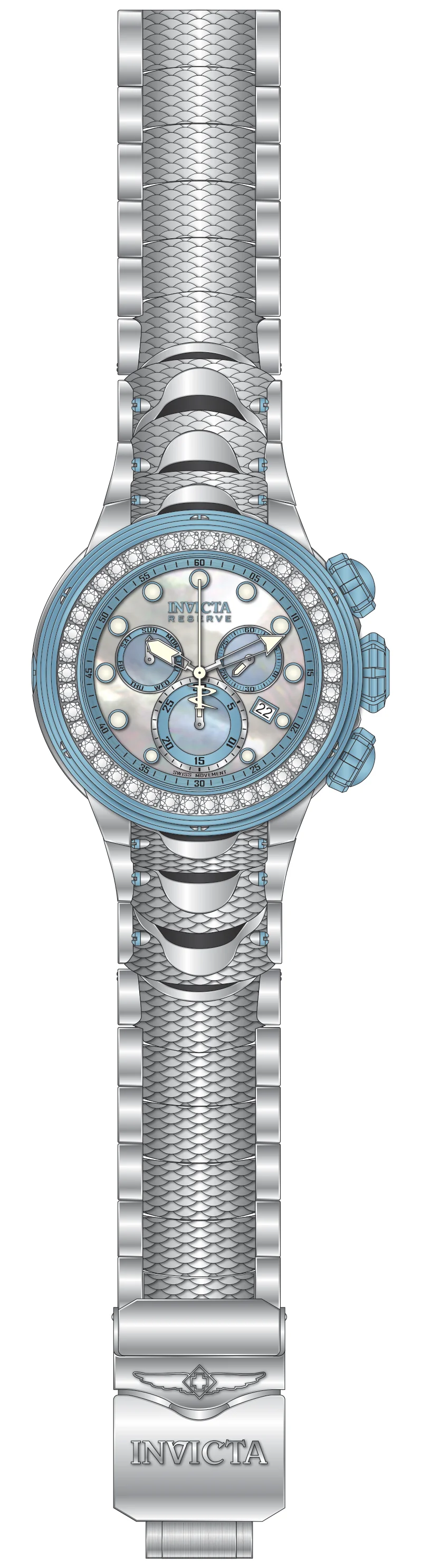 Band For Invicta Reserve Kraken Men 51557