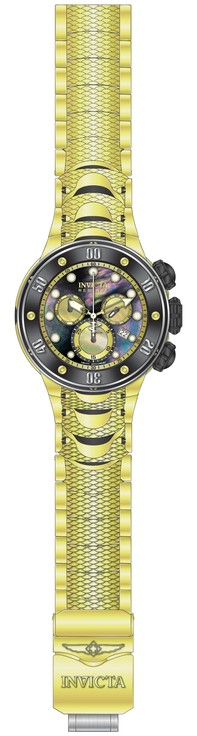 Band For Invicta Reserve Kraken Men 51562