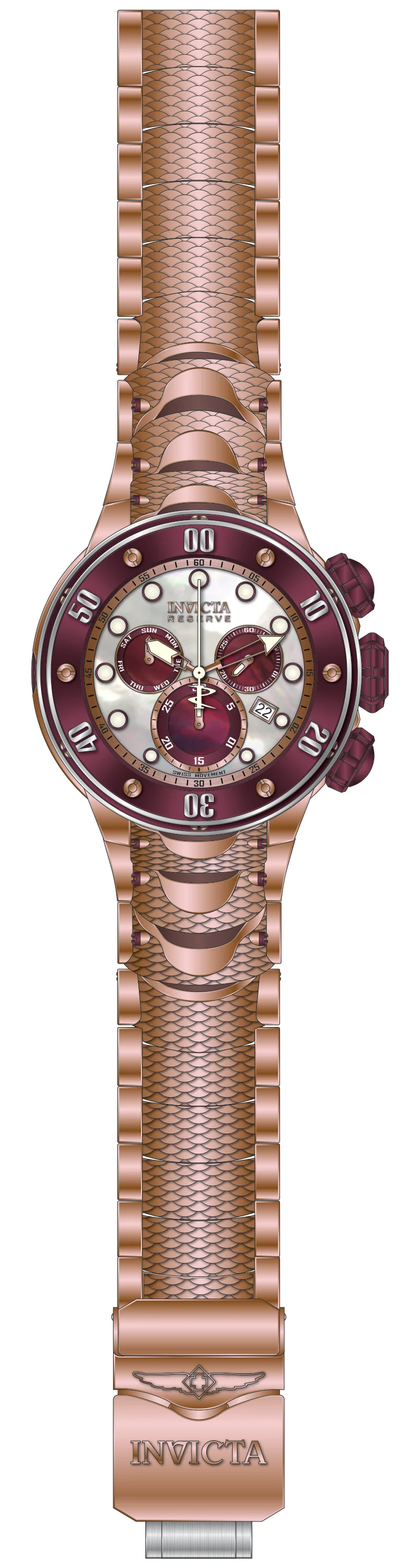 Band For Invicta Reserve Kraken Men 51570