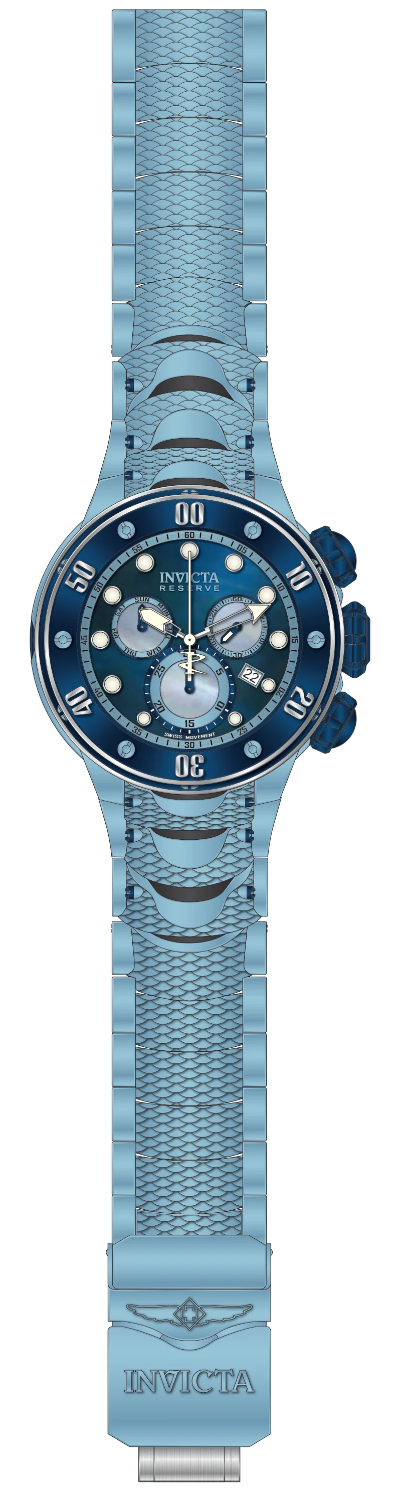 Band For Invicta Reserve Kraken Men 51575