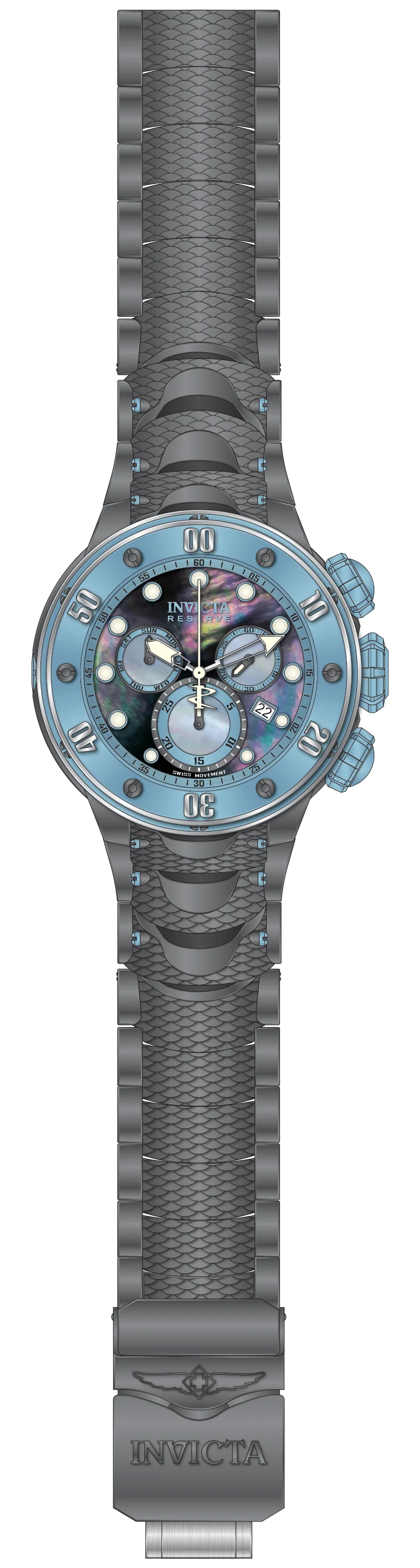 Band For Invicta Reserve Kraken Men 51577