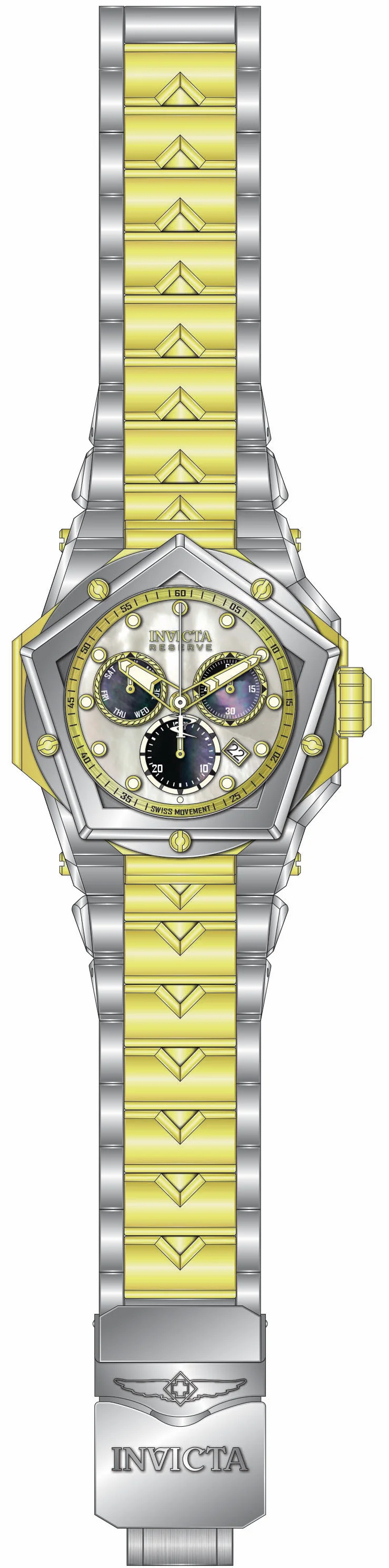 Band For Invicta Reserve Kraken Men 51598