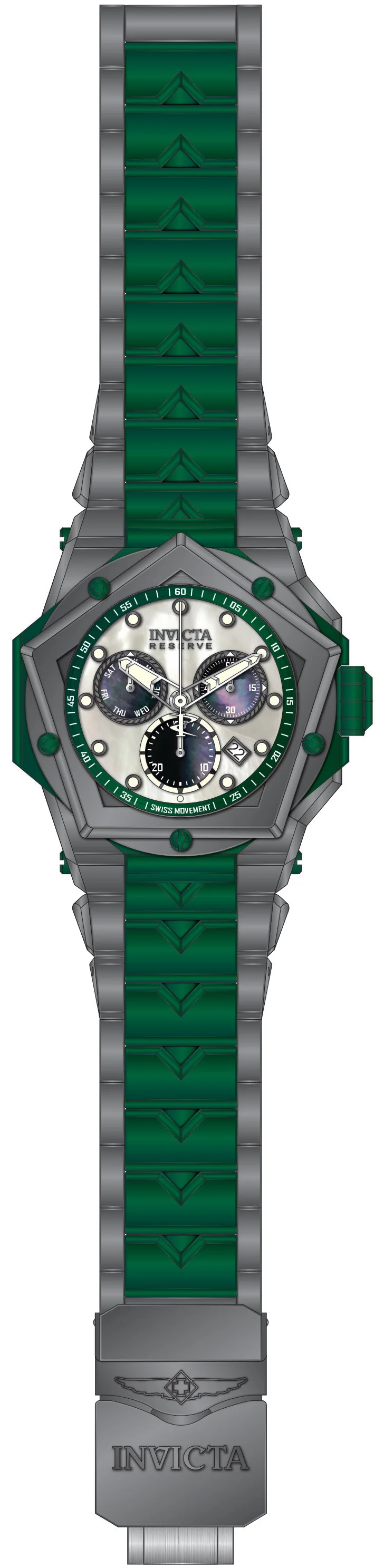 Band For Invicta Reserve Kraken Men 51609
