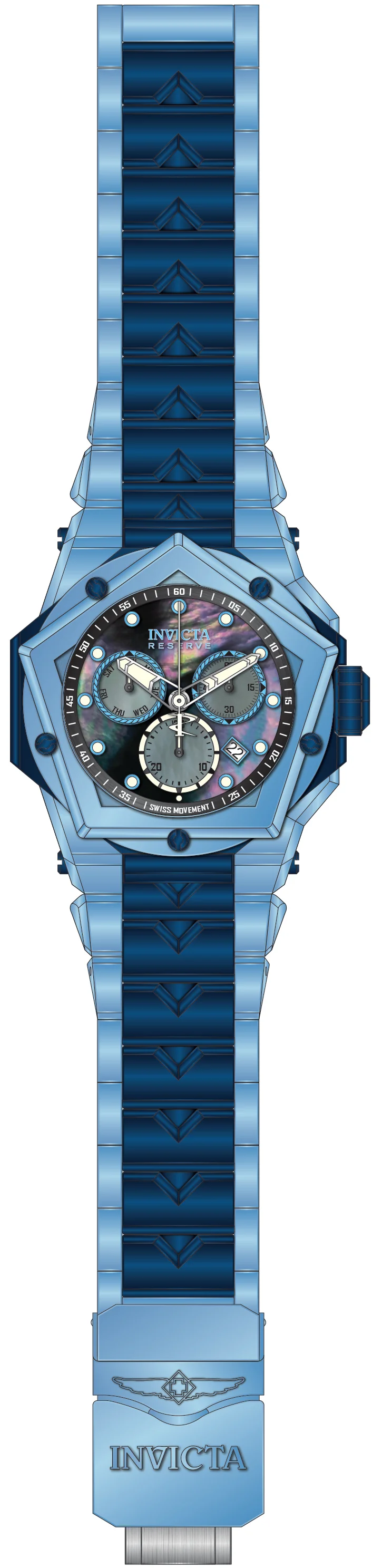 Band For Invicta Reserve Kraken Men 51613