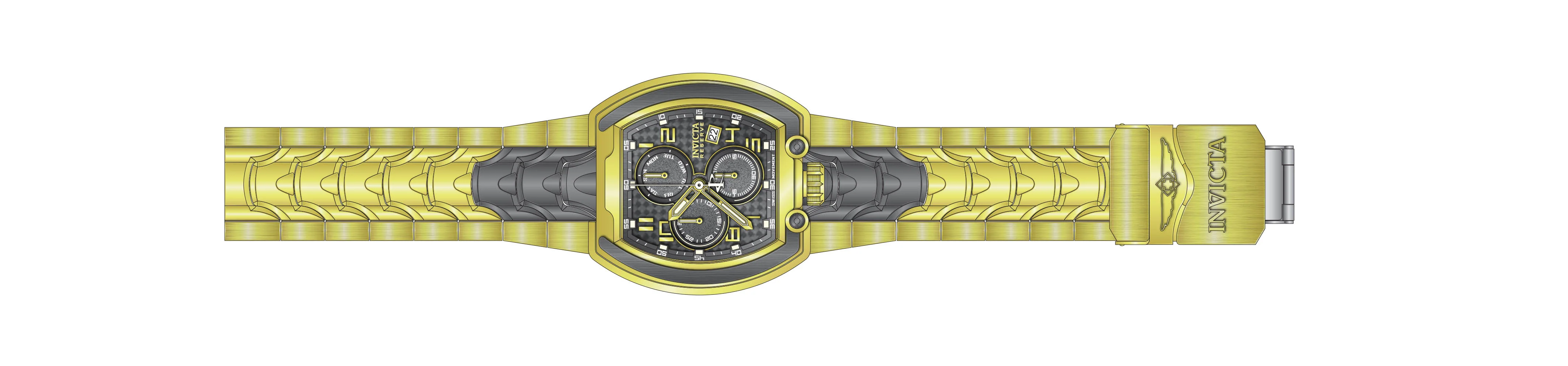 Band For Invicta Reserve Man Men 45202