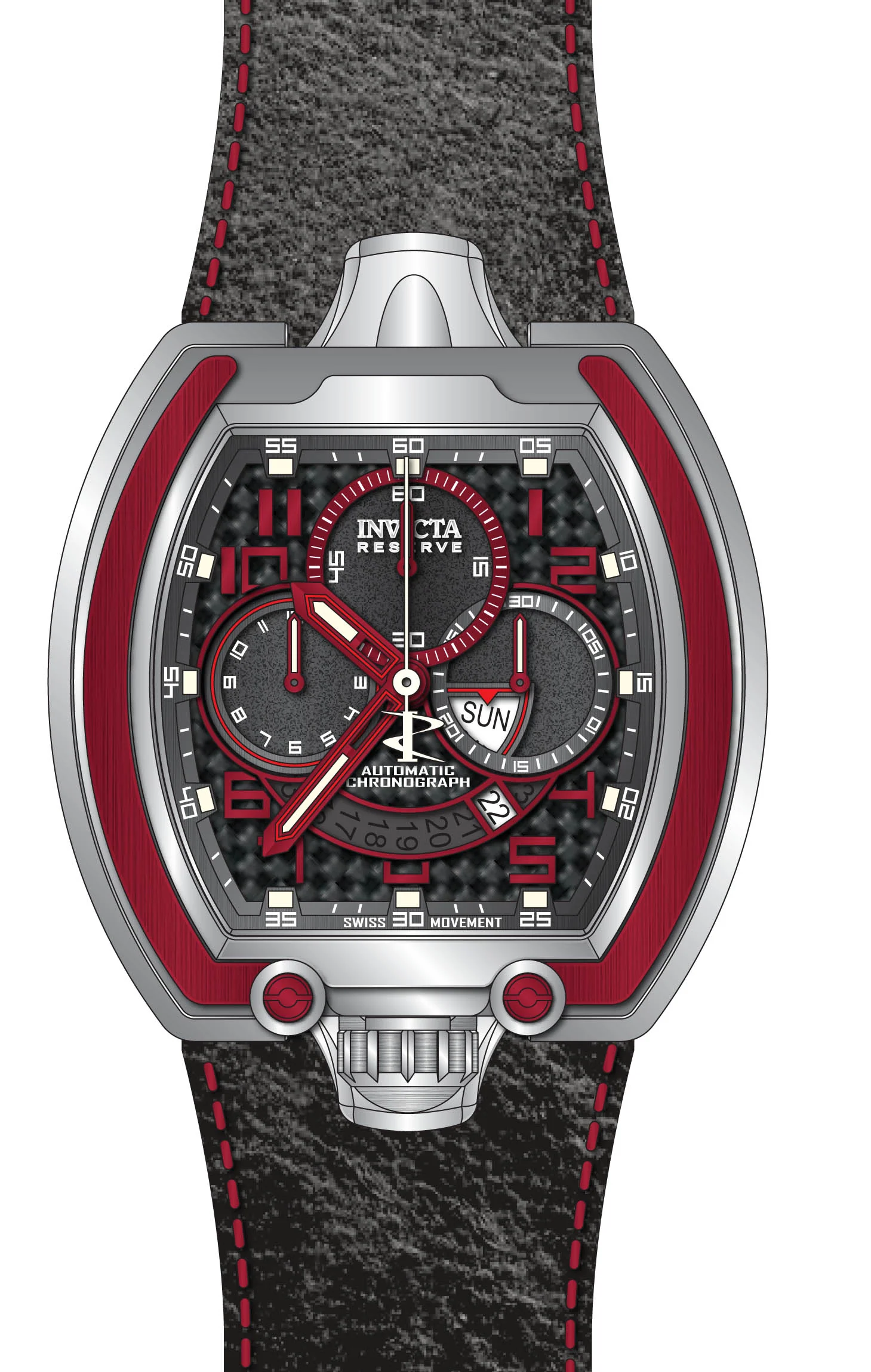 Band For Invicta Reserve Man Men 46003