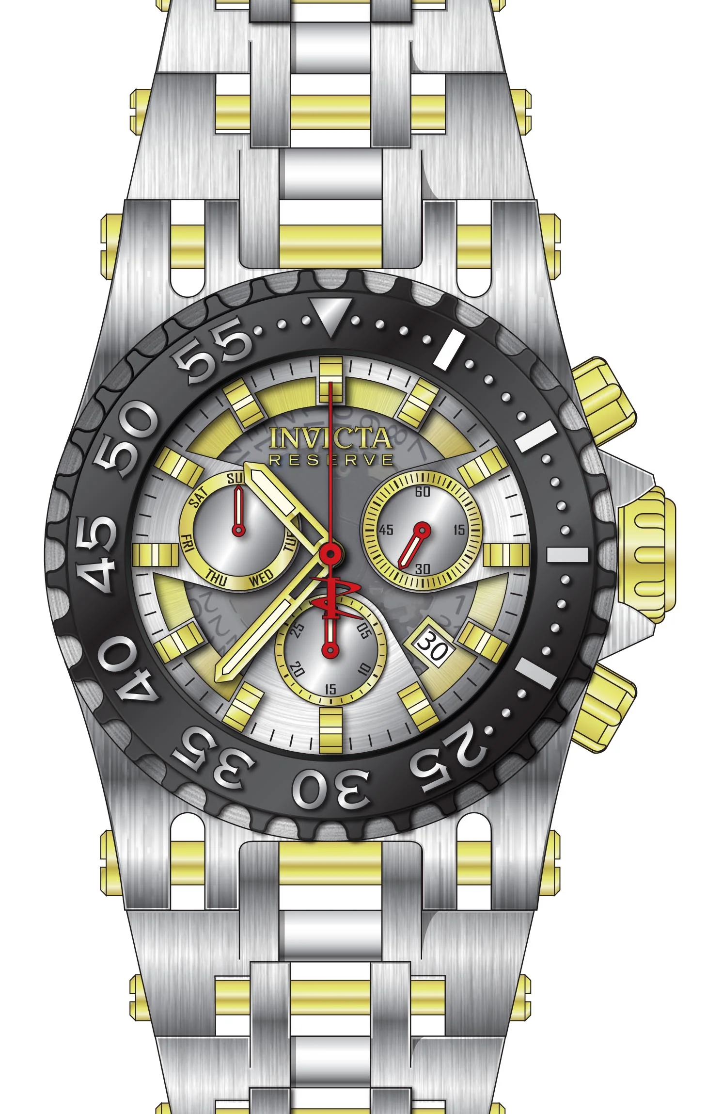 Band For Invicta Reserve Men 45931