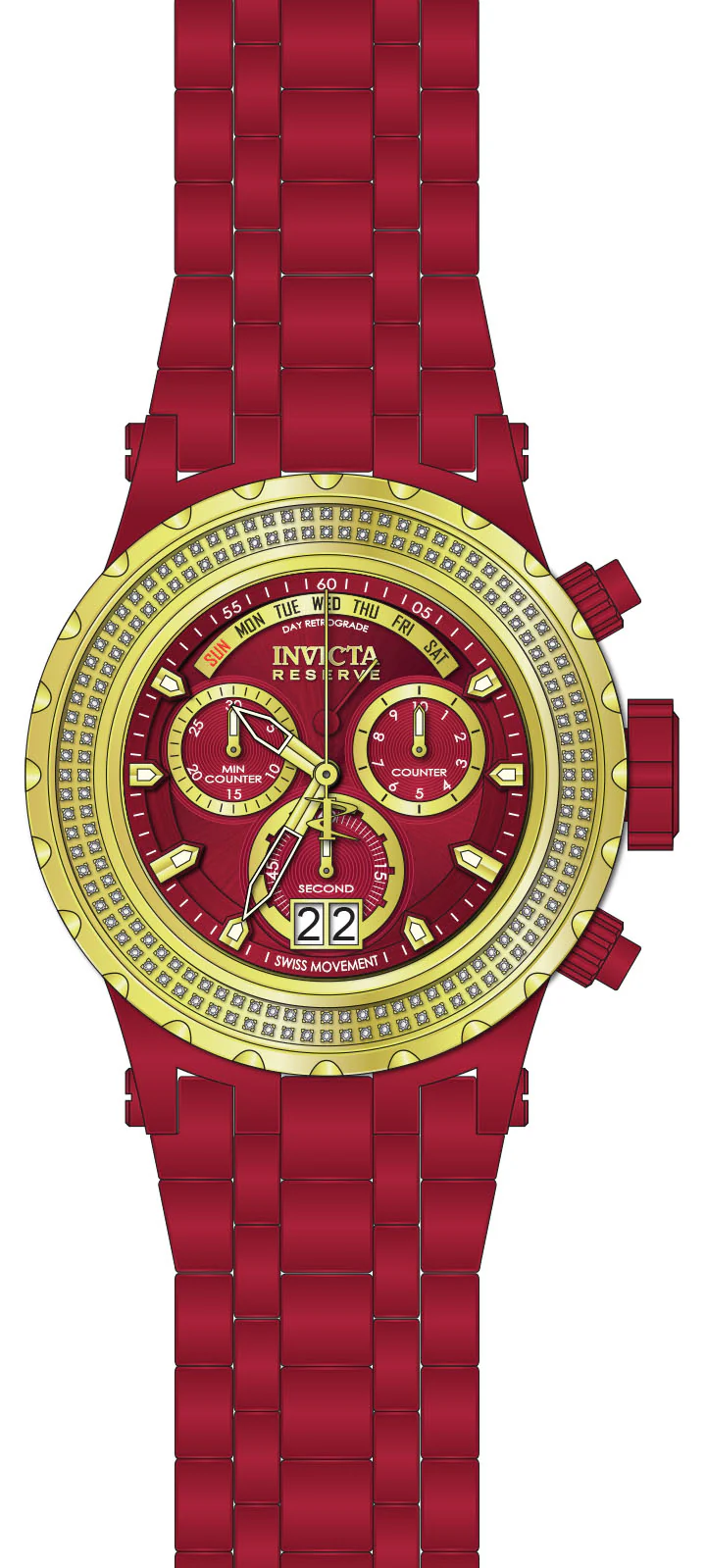 Band For Invicta Reserve Men 45955