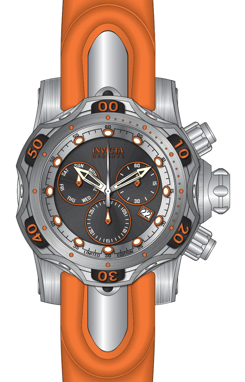 Band For Invicta Reserve Venom Men 46187