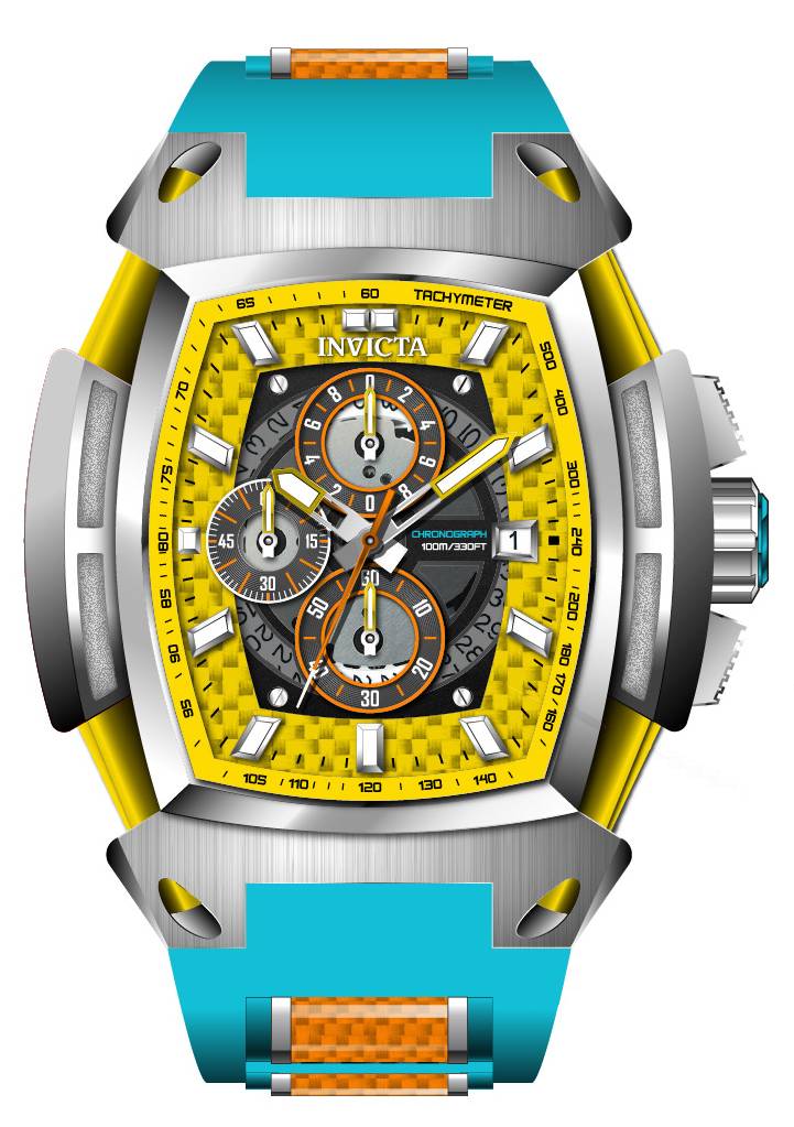 Band For Invicta S1 Rally Diablo Men 44555