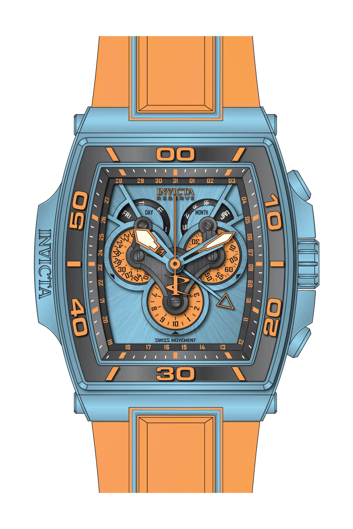 Band for Invicta S1 Rally Diablo Men None 43364 - Image 2