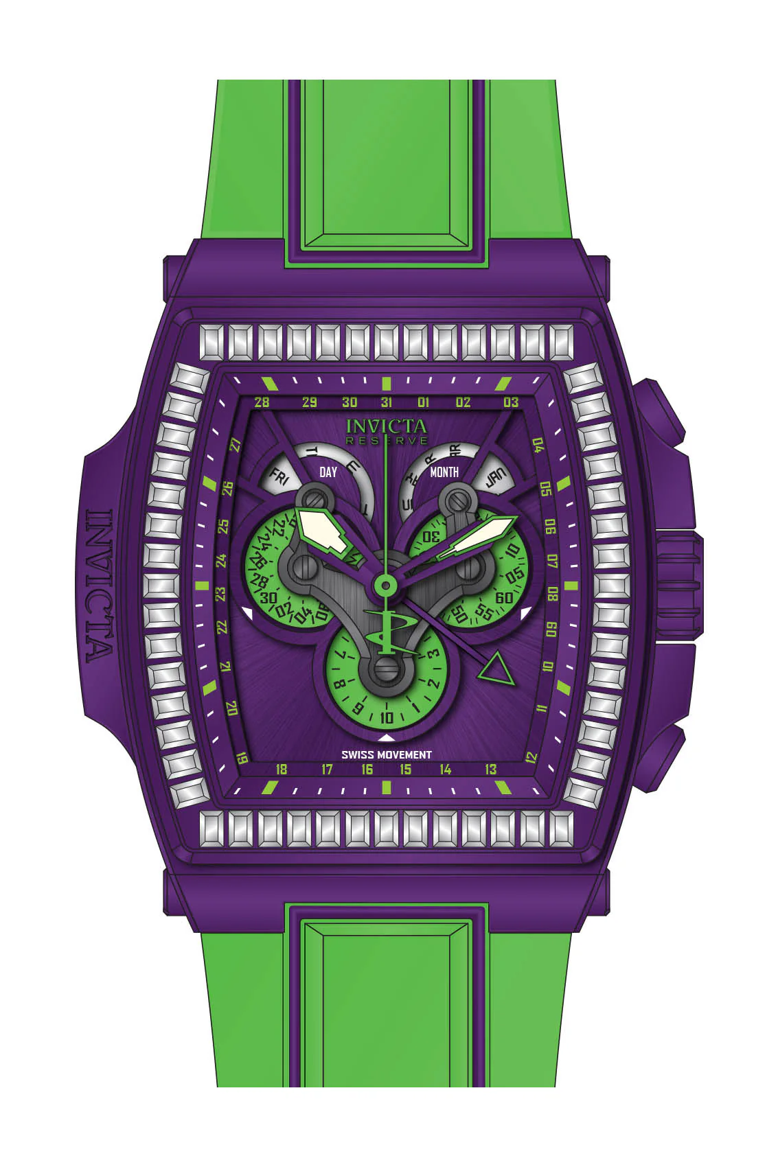 Band for Invicta S1 Rally Diablo Men None 43376 - Image 2