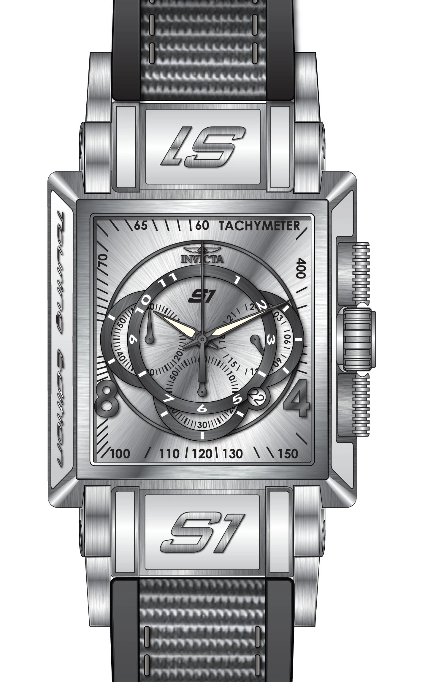 Band For Invicta S1 Rally  Men 46487